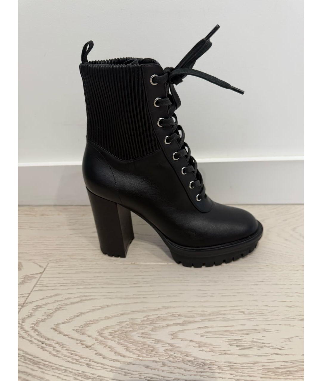 GIANVITO ROSSI Черные кожаные ботильоны, фото 5