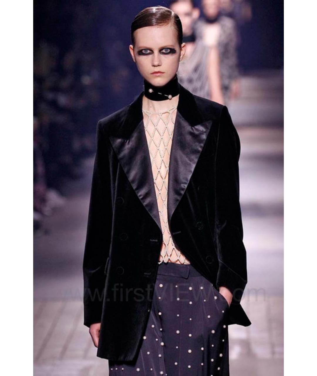 DRIES VAN NOTEN Синяя шелковая юбка макси, фото 8