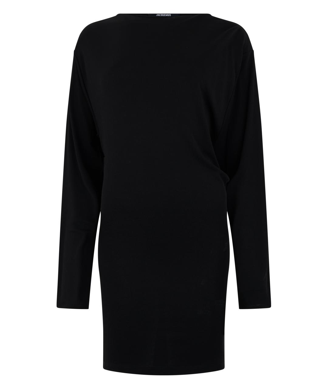 JACQUEMUS Черное вискозное повседневное платье, фото 1