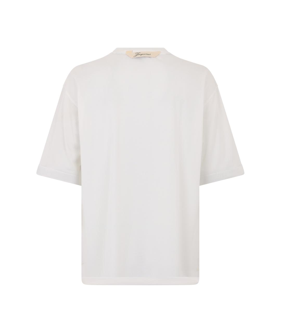 JACQUEMUS Белая футболка, фото 2