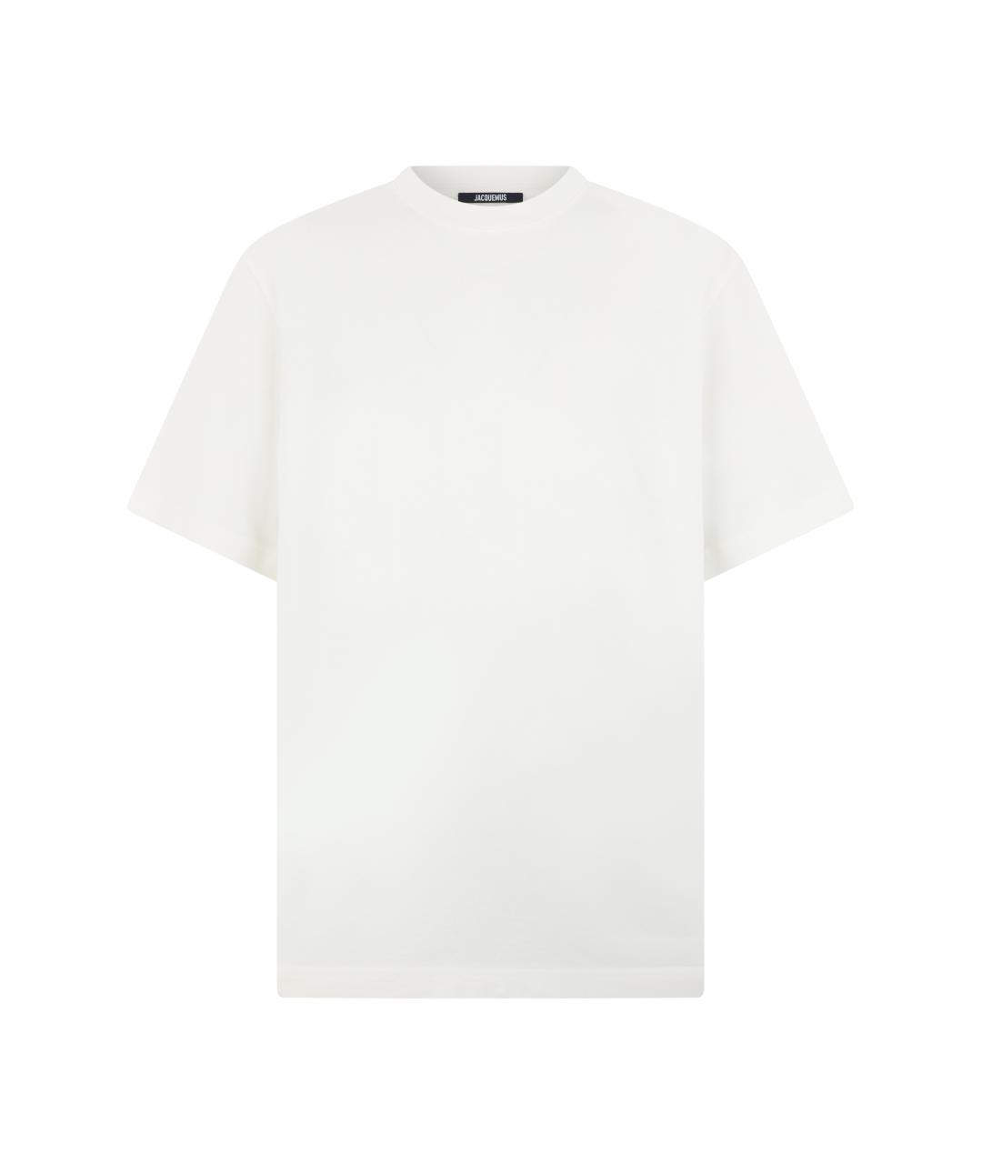 JACQUEMUS Белая хлопковая футболка, фото 1