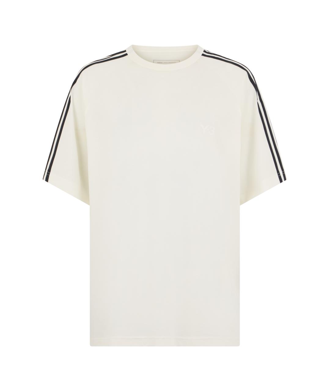 ADIDAS Бежевая хлопковая футболка, фото 1