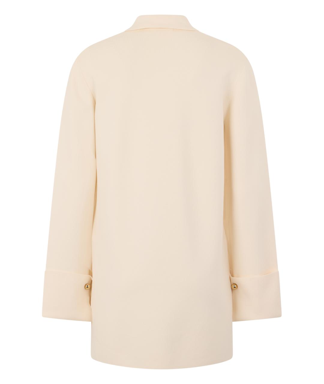 MAX MARA Бежевая вискозная блузы, фото 2