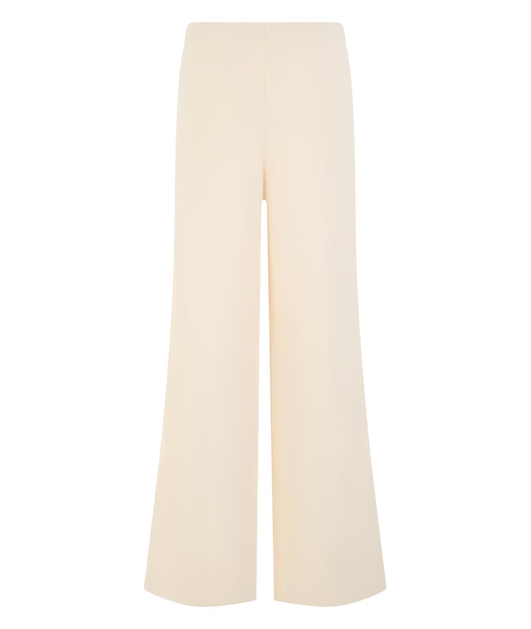 MAX MARA Бежевые вискозные брюки широкие, фото 2