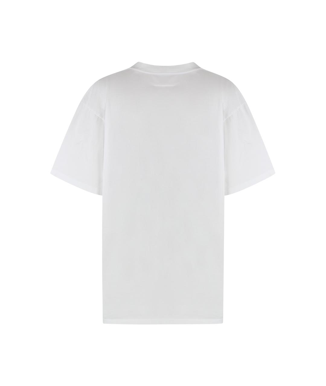 MM6 MAISON MARGIELA Белая хлопковая футболка, фото 2