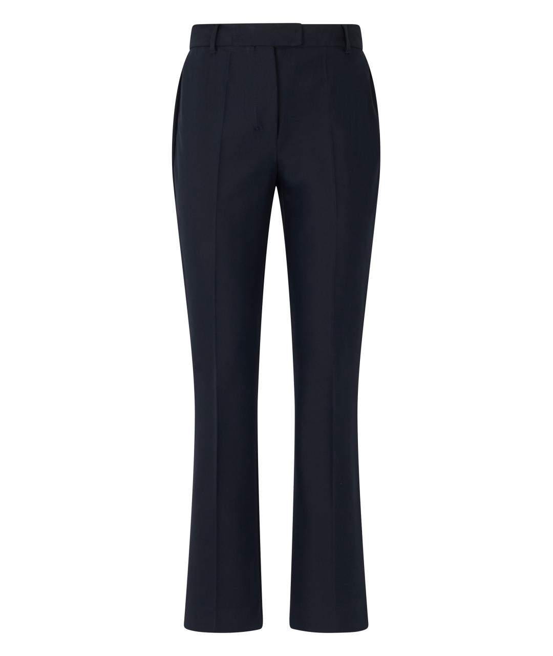 'S MAX MARA Синие хлопковые прямые брюки, фото 1