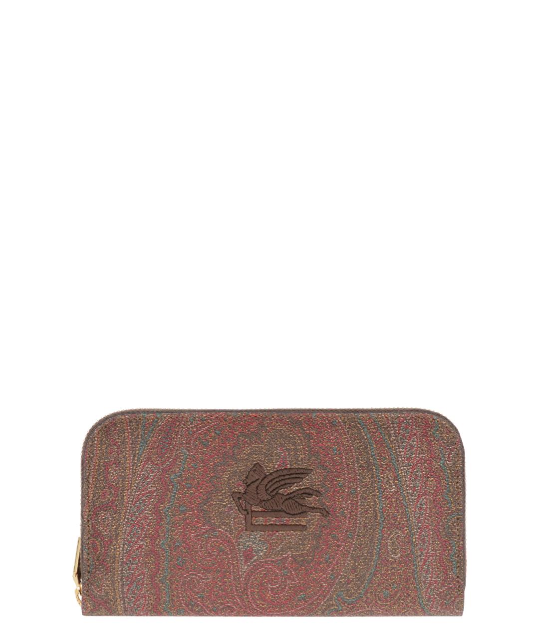 ETRO Коричневый кожаный кошелек, фото 1