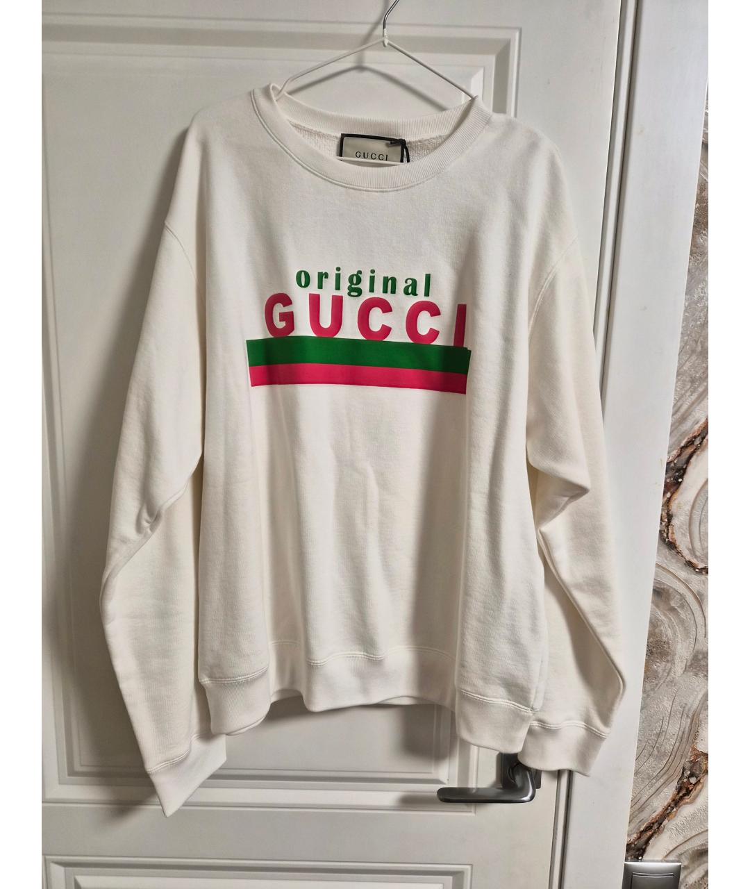 GUCCI Белый хлопковый джемпер / свитер, фото 5