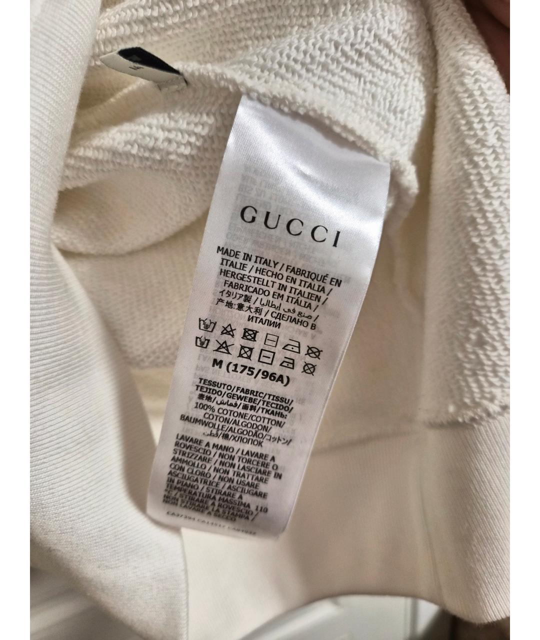 GUCCI Белый хлопковый джемпер / свитер, фото 3