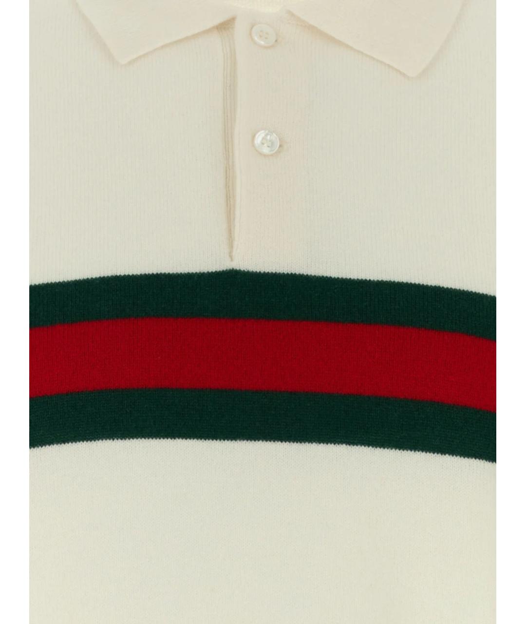 GUCCI Белый кашемировый джемпер / свитер, фото 3