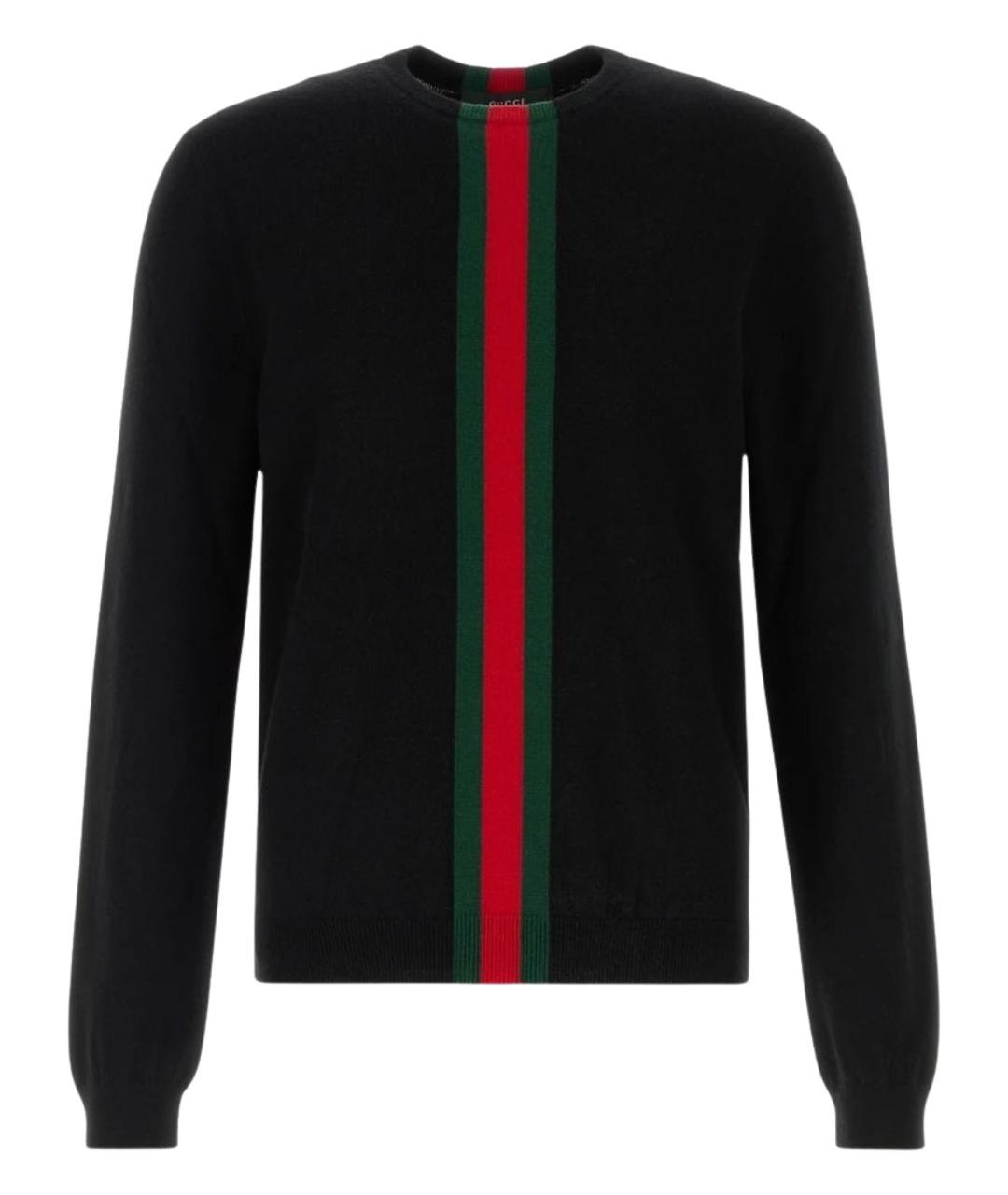 GUCCI Черный кашемировый джемпер / свитер, фото 1
