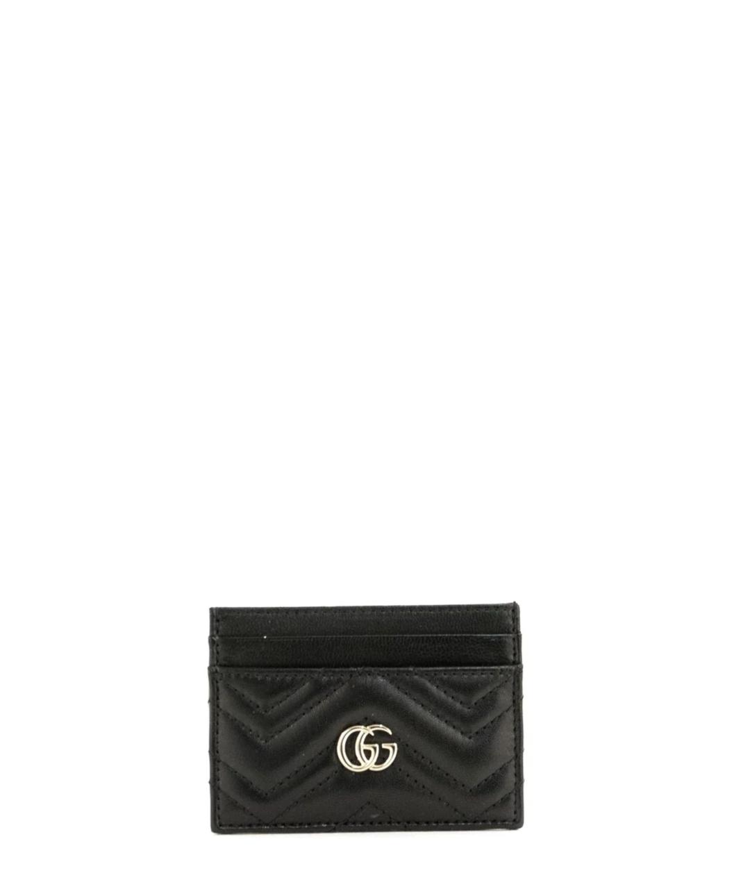 GUCCI Черный кожаный кардхолдер, фото 1