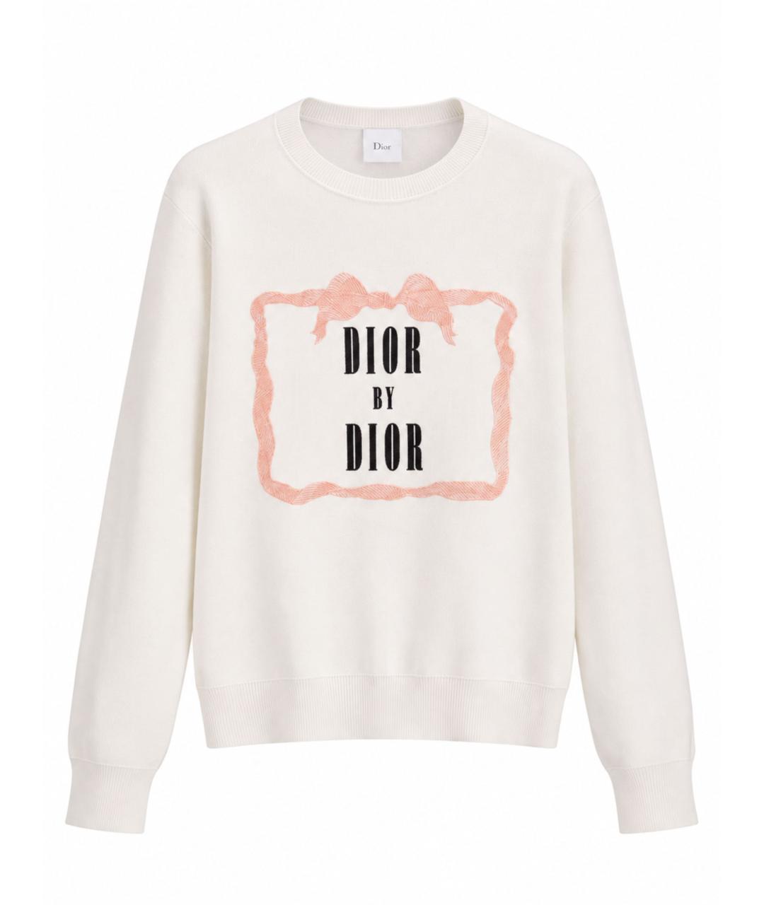 CHRISTIAN DIOR Бежевый кашемировый джемпер / свитер, фото 3