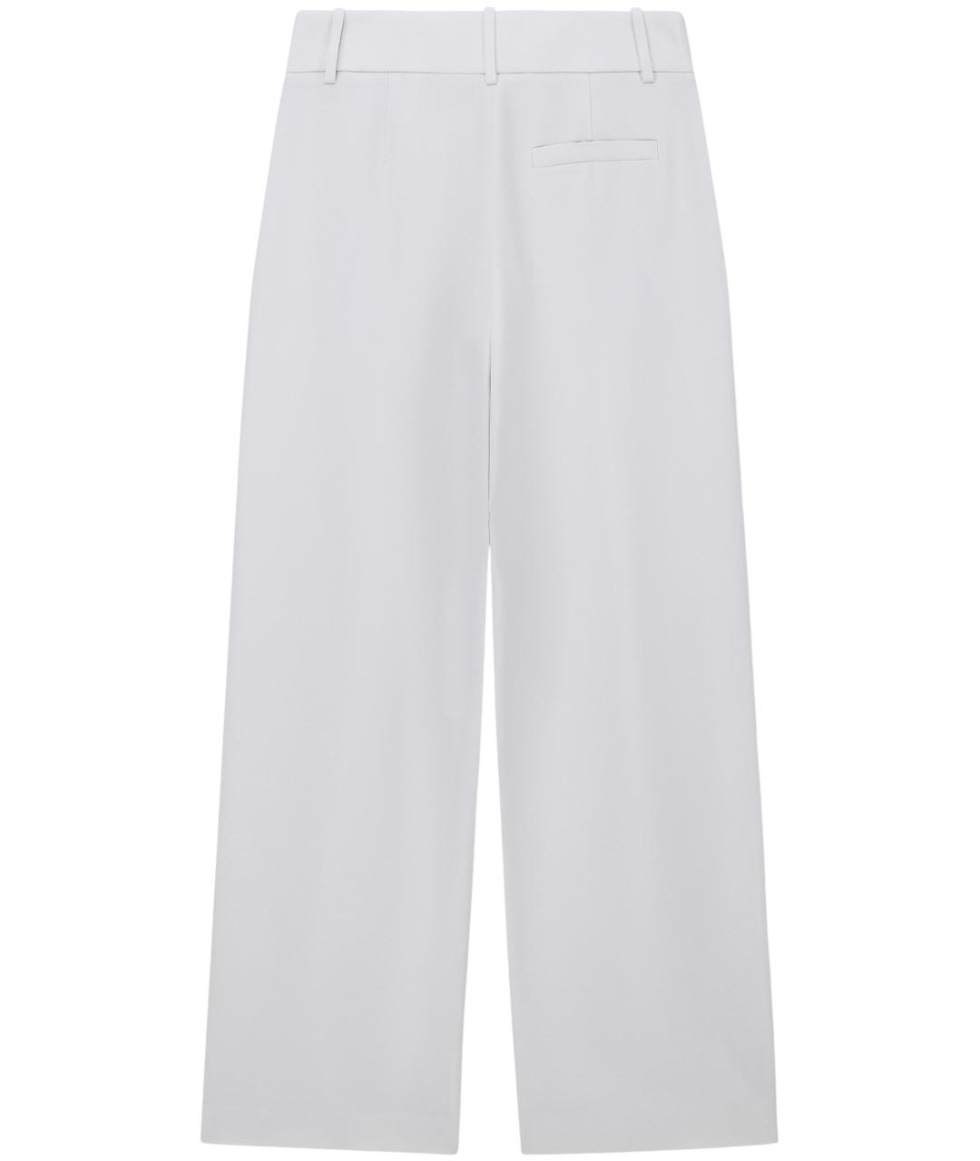 GIORGIO ARMANI Белые шелковые прямые брюки, фото 2