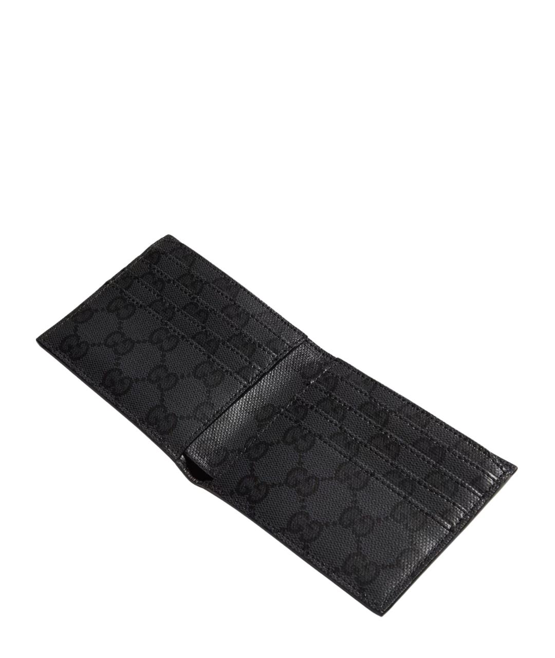 GUCCI Черный кожаный кошелек, фото 2