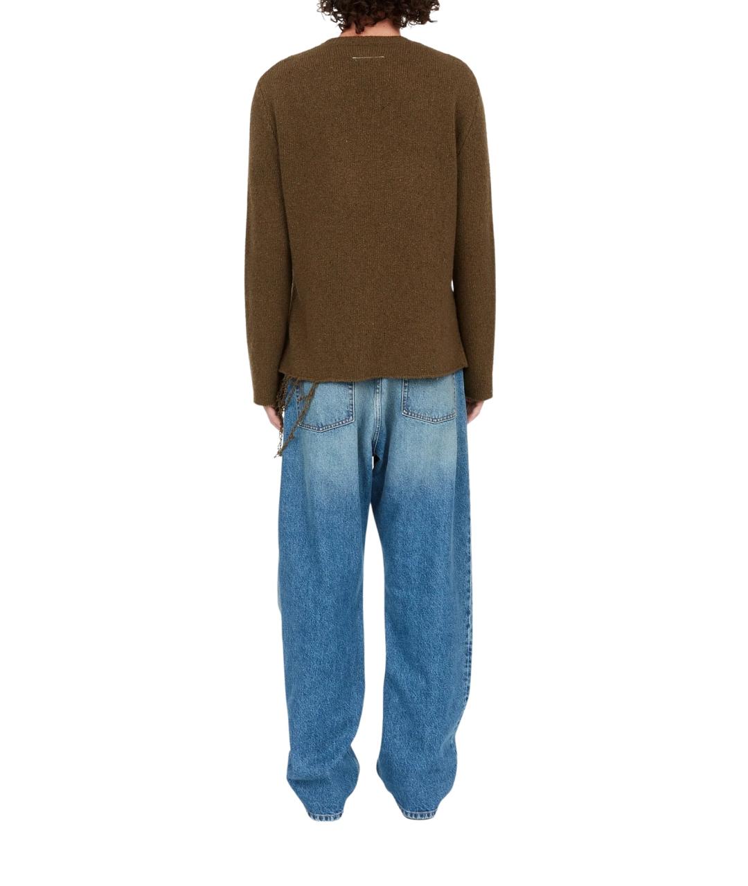 MM6 MAISON MARGIELA Хаки шерстяной джемпер / свитер, фото 4
