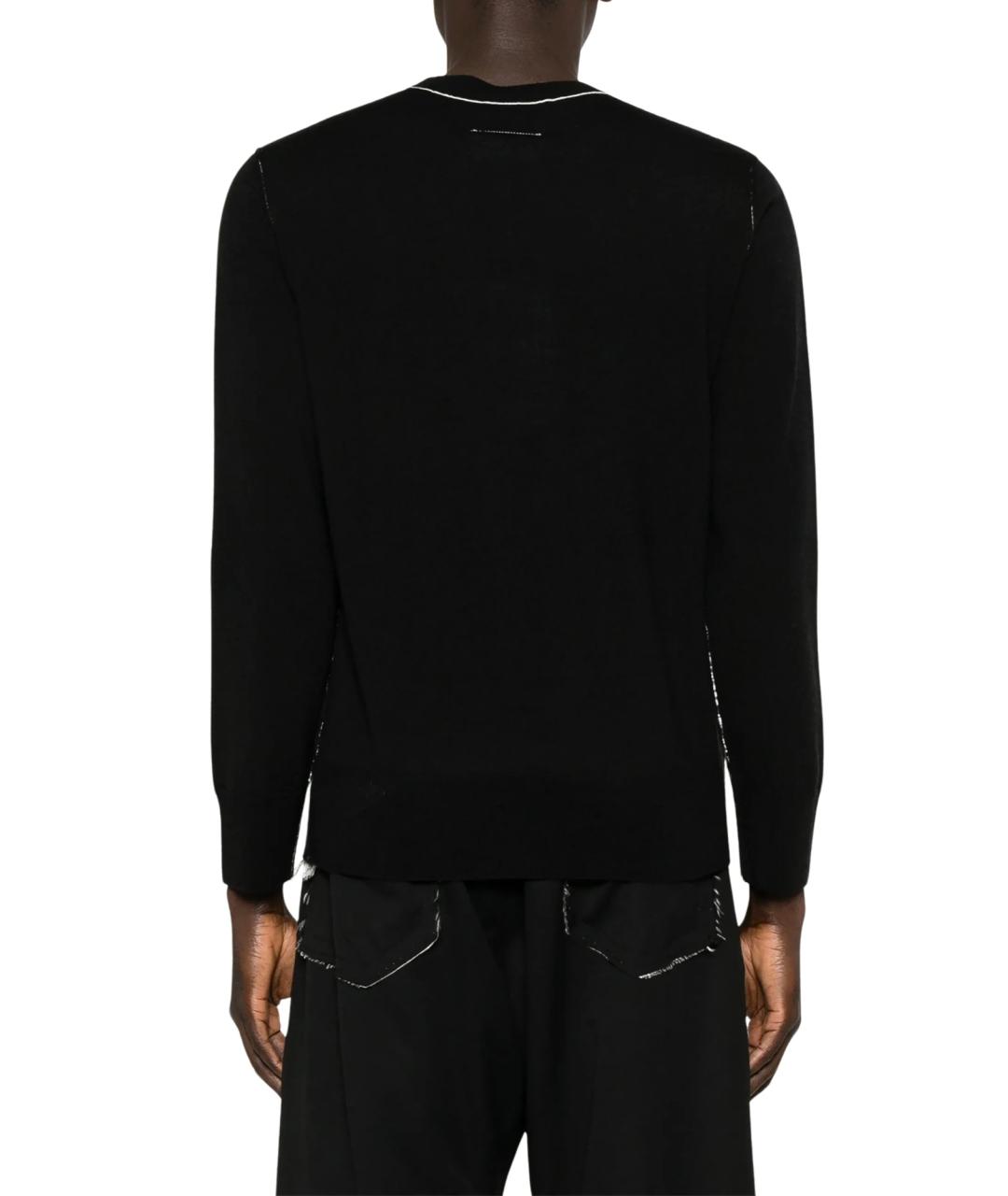 MM6 MAISON MARGIELA Черный шерстяной джемпер / свитер, фото 3