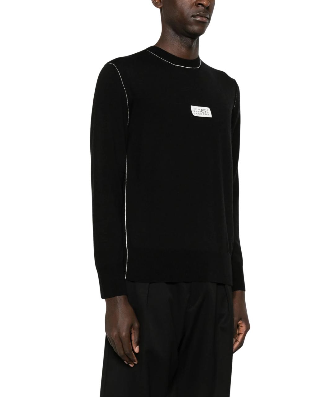 MM6 MAISON MARGIELA Черный шерстяной джемпер / свитер, фото 2