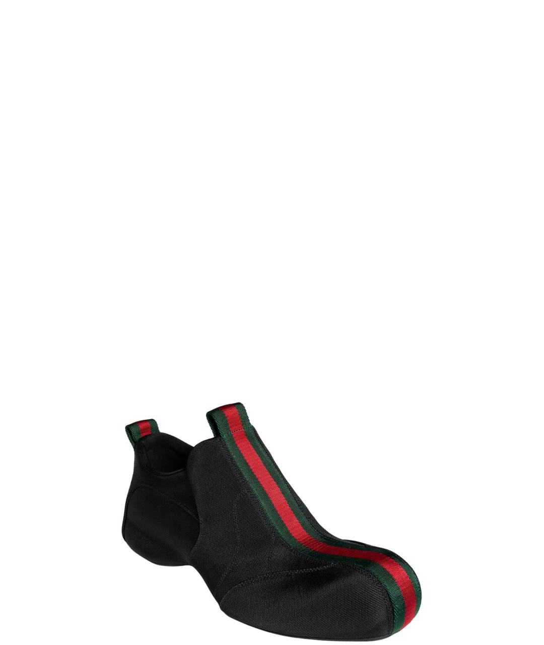 GUCCI Черные текстильные слипоны, фото 2