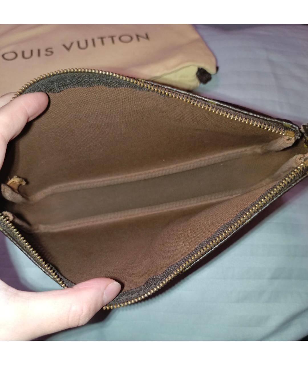 LOUIS VUITTON Коричневая сумка с короткими ручками из канвы, фото 4