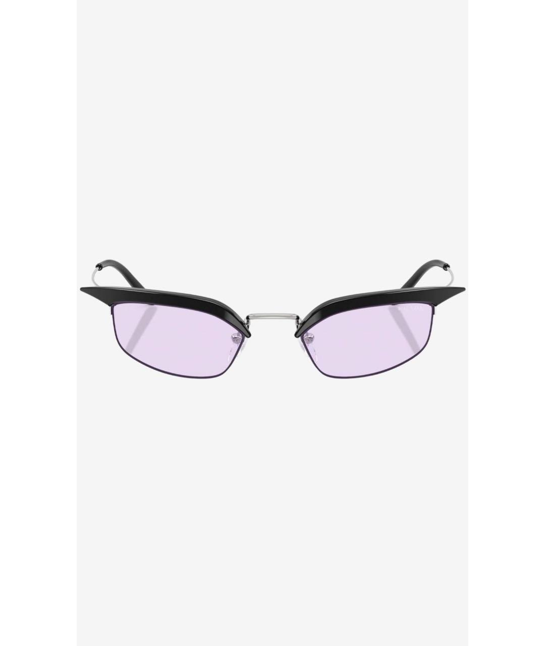 PRADA Фиолетовые металлические солнцезащитные очки, фото 2