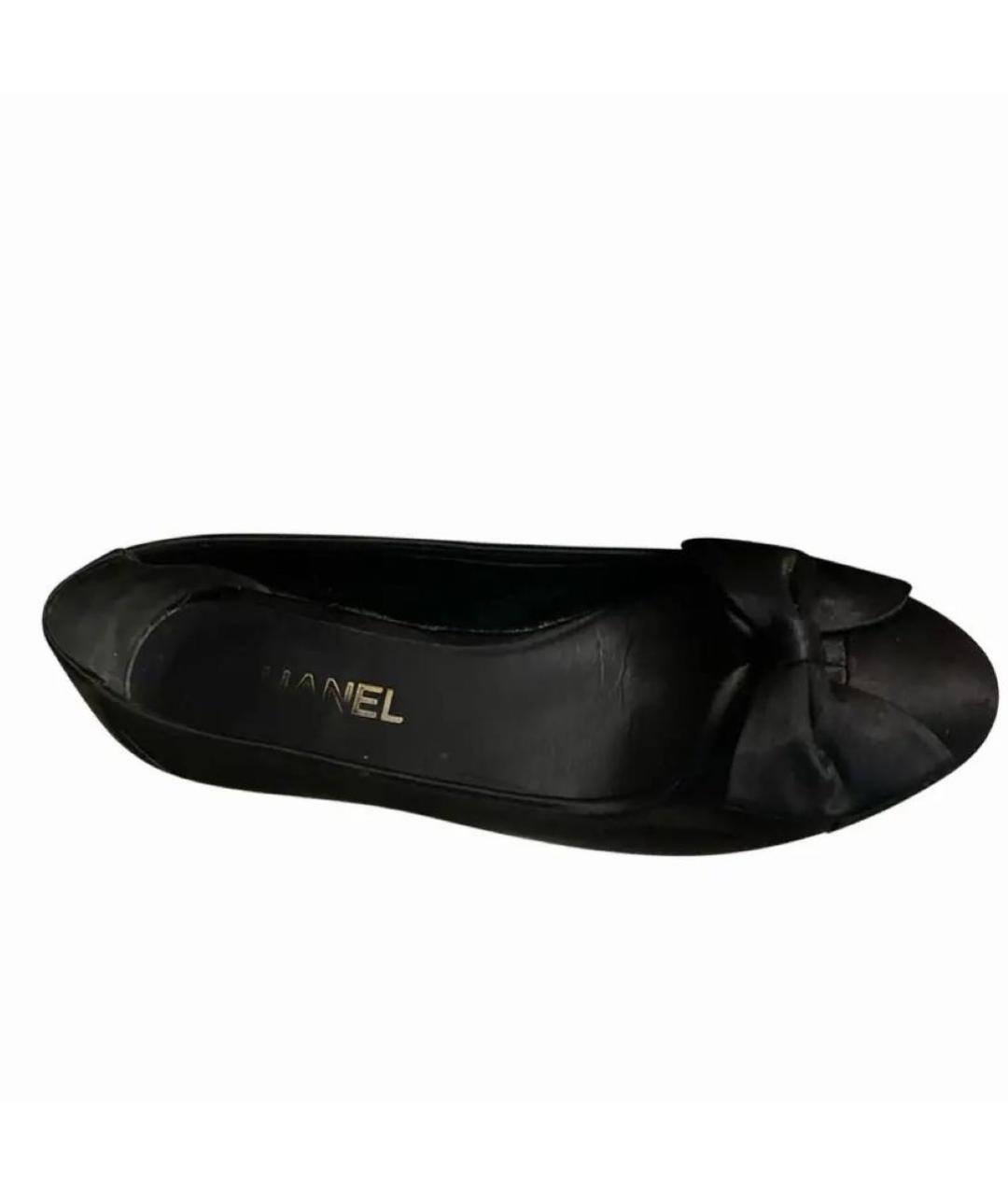 CHANEL Черные балетки, фото 1