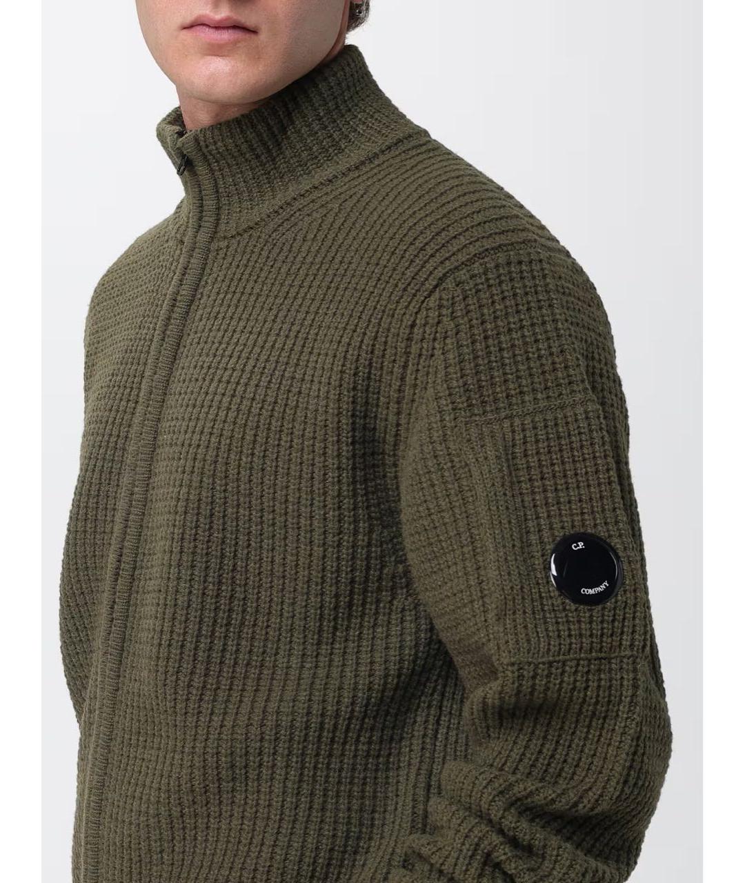 CP COMPANY Хаки полиамидовый кардиган, фото 3