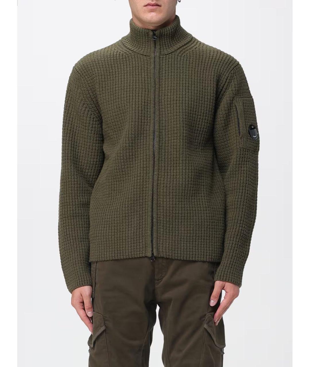 CP COMPANY Хаки полиамидовый кардиган, фото 2