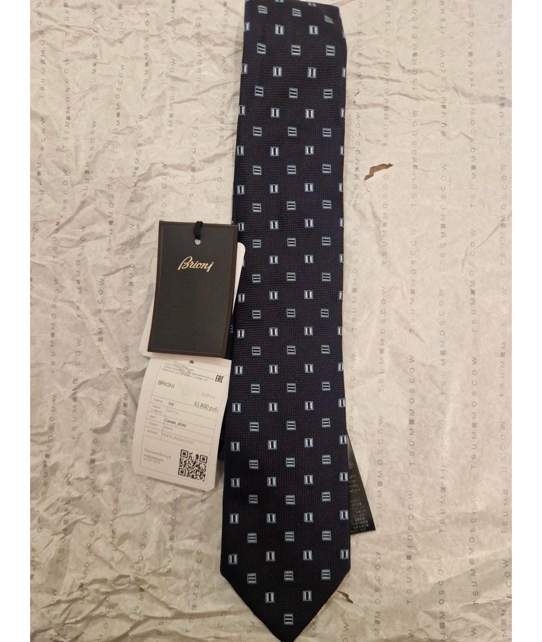 BRIONI Темно-синий галстук, фото 2