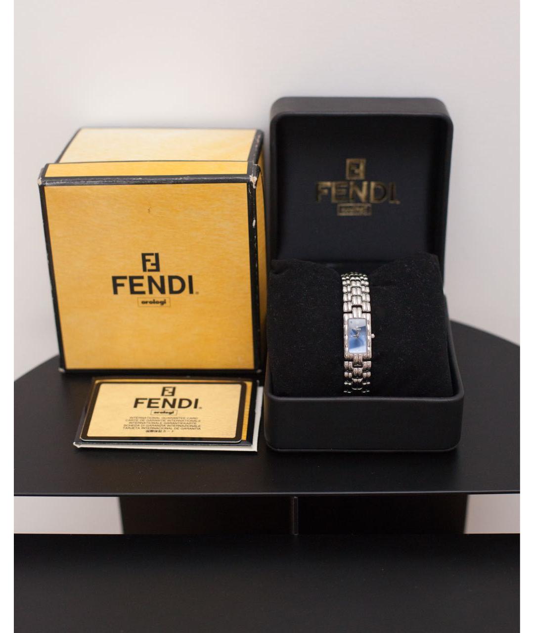 FENDI Серебряные стальные часы, фото 2
