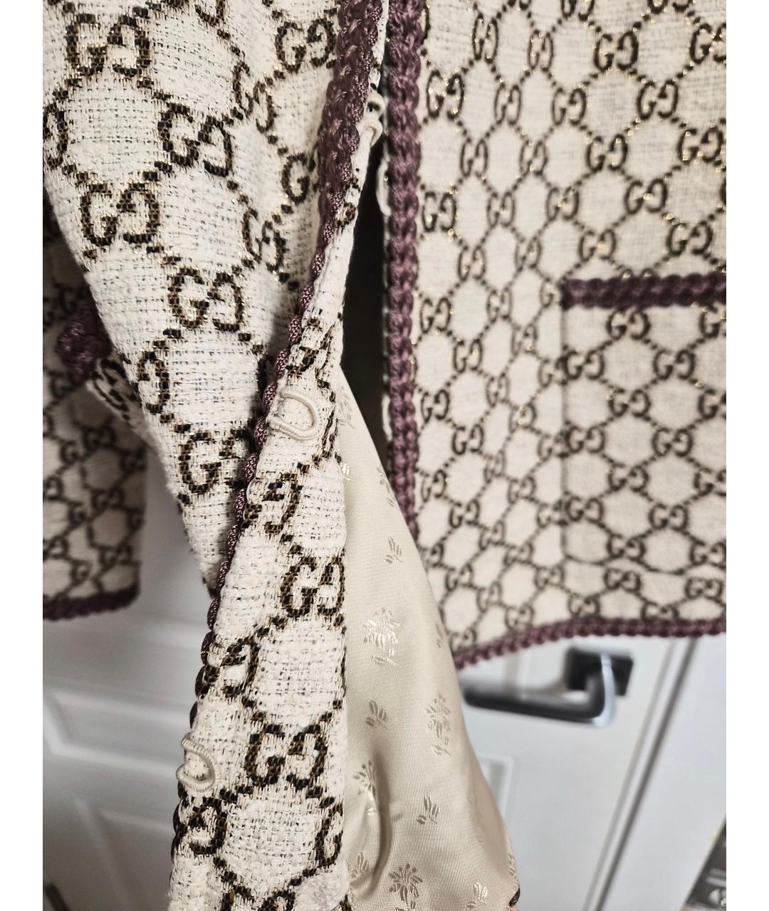 GUCCI Бежевый хлопковый кардиган, фото 2