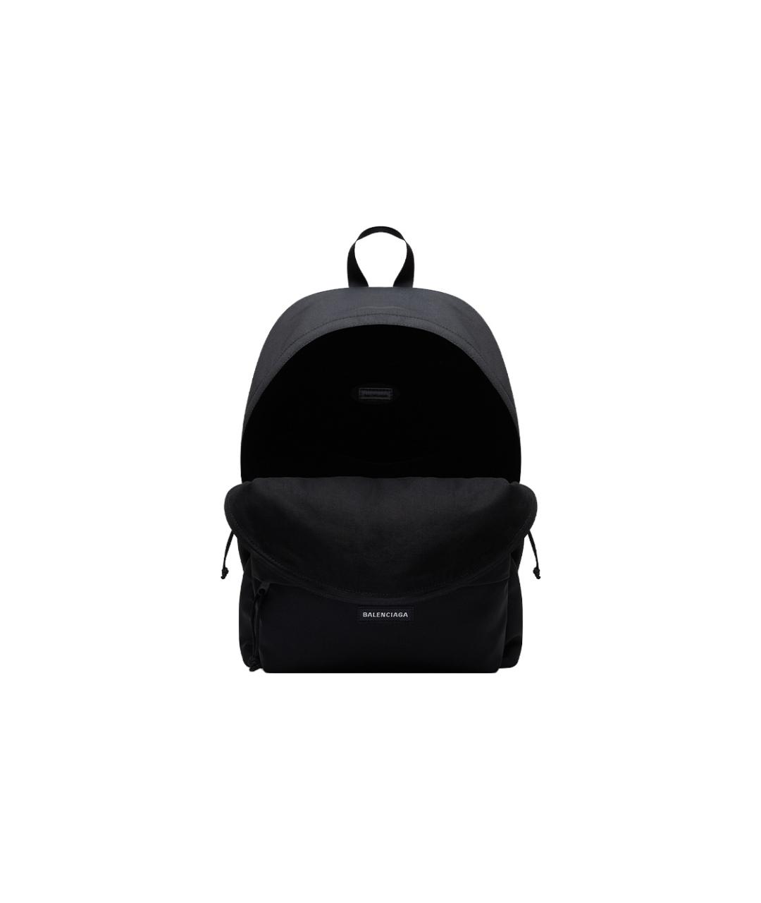 BALENCIAGA Черный нейлоновый рюкзак, фото 4