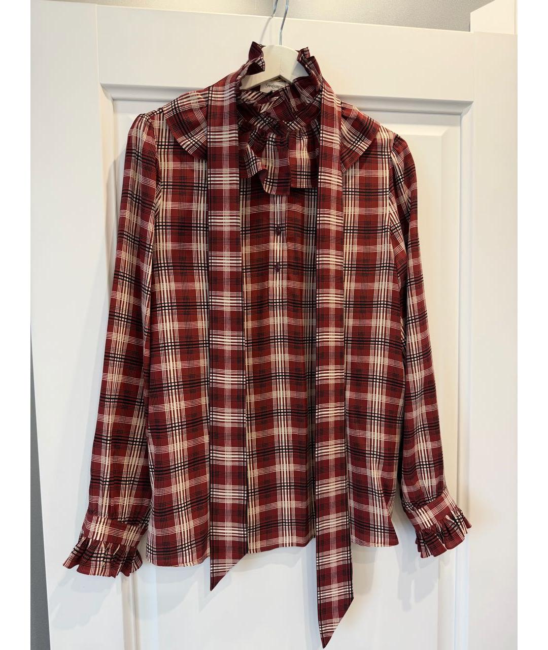 SAINT LAURENT Шелковая блузы, фото 3