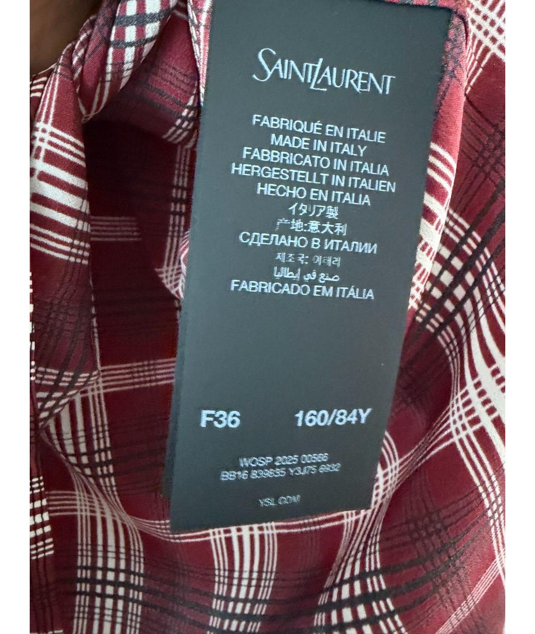 SAINT LAURENT Шелковая блузы, фото 6