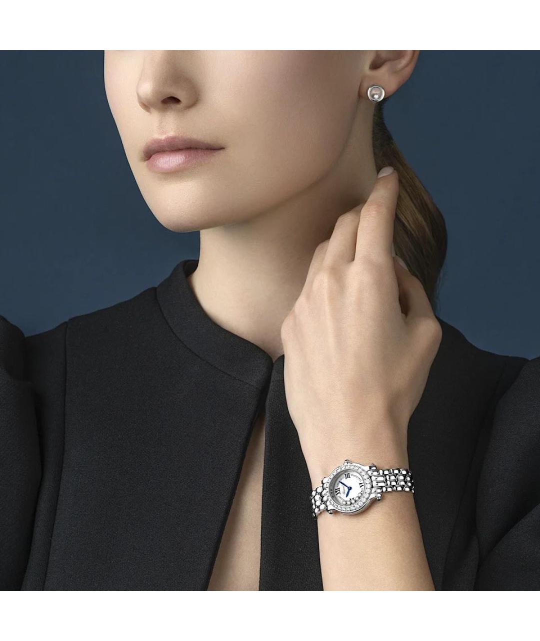 CHOPARD Серебряные серьги из белого золота, фото 5