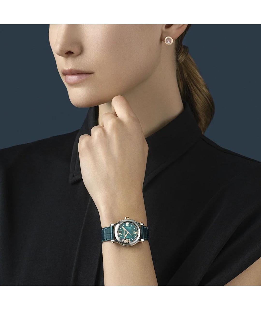 CHOPARD Золотые серьги из розового золота, фото 5