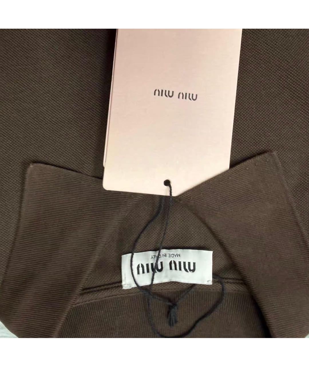 MIU MIU Коричневый джемпер / свитер, фото 4