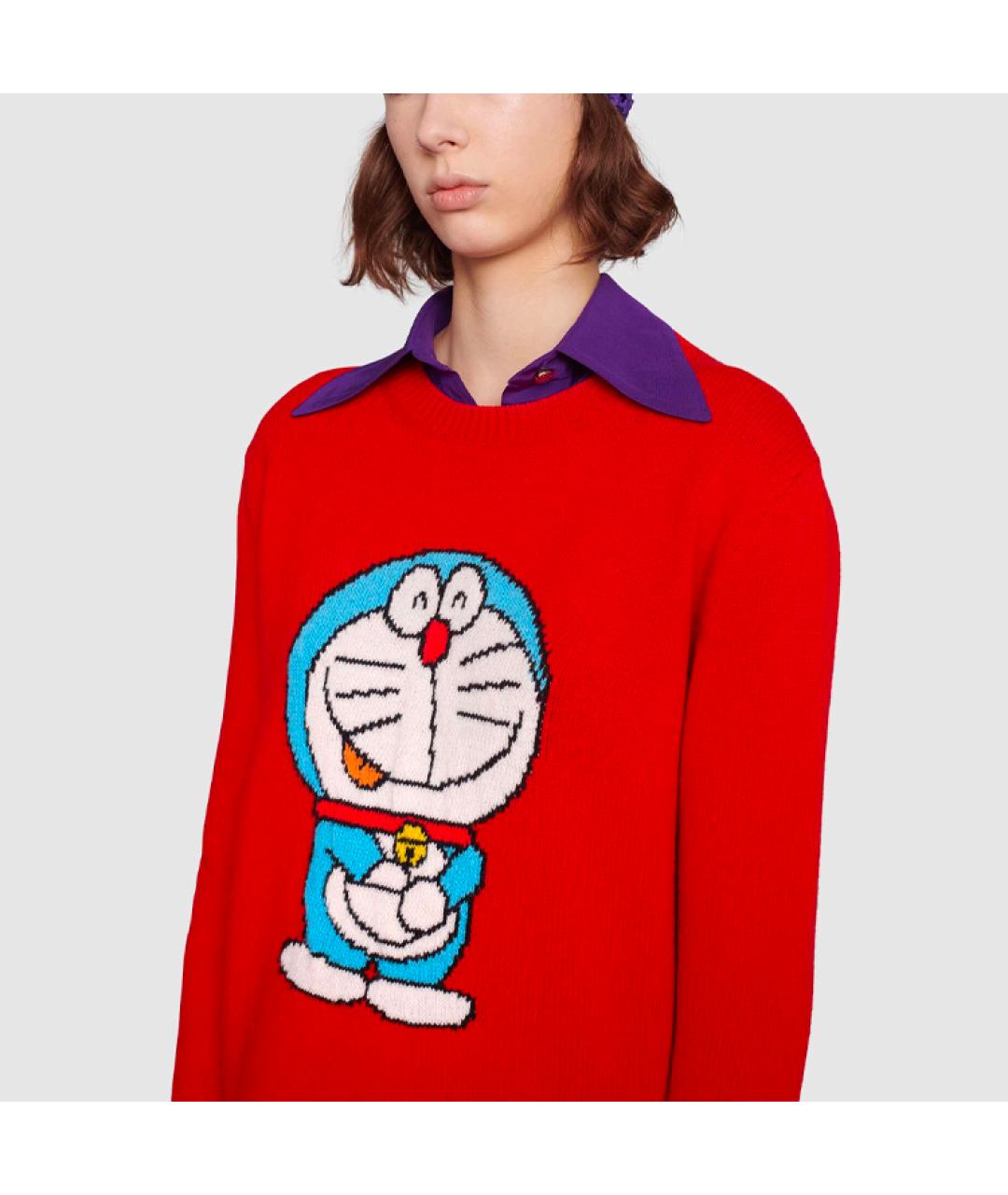 GUCCI Красный джемпер / свитер, фото 4