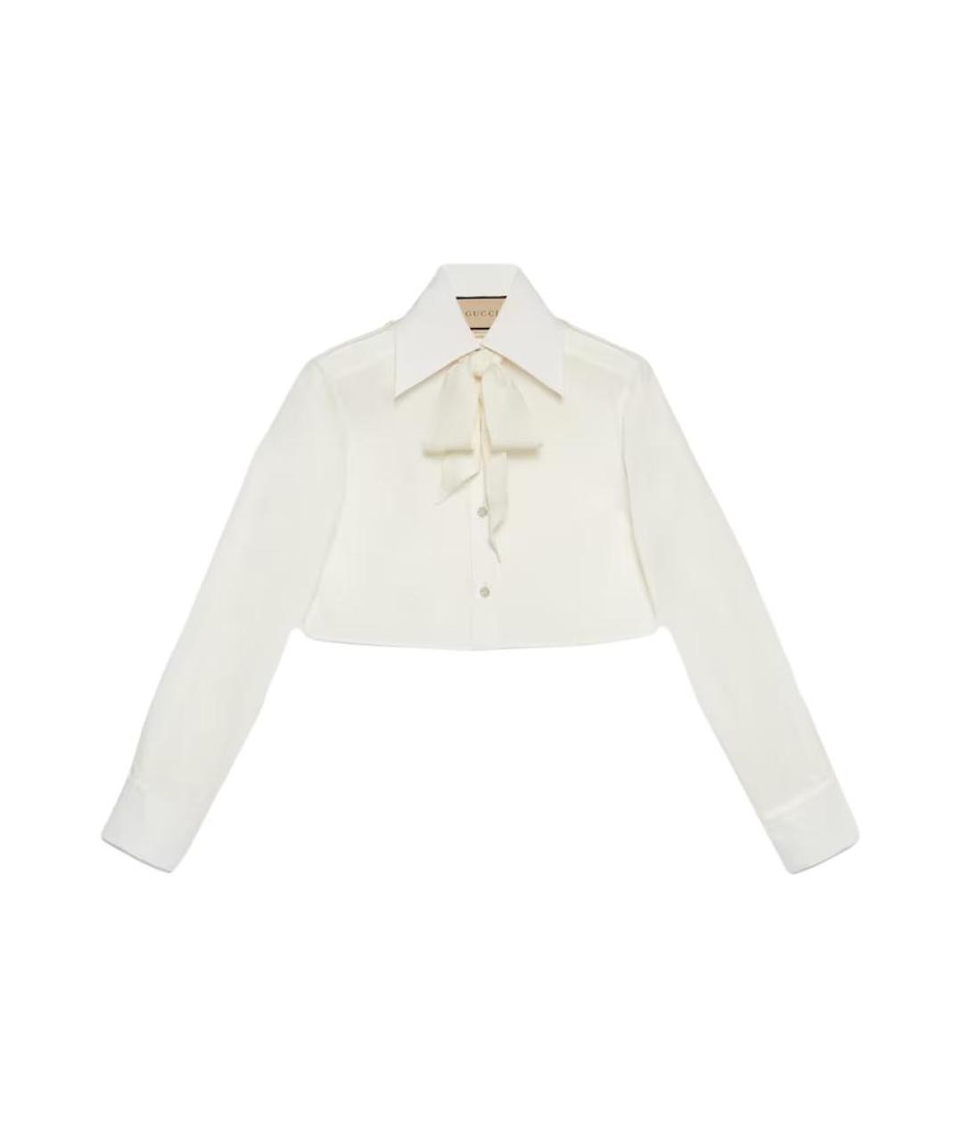 GUCCI Белая хлопковая рубашка, фото 6