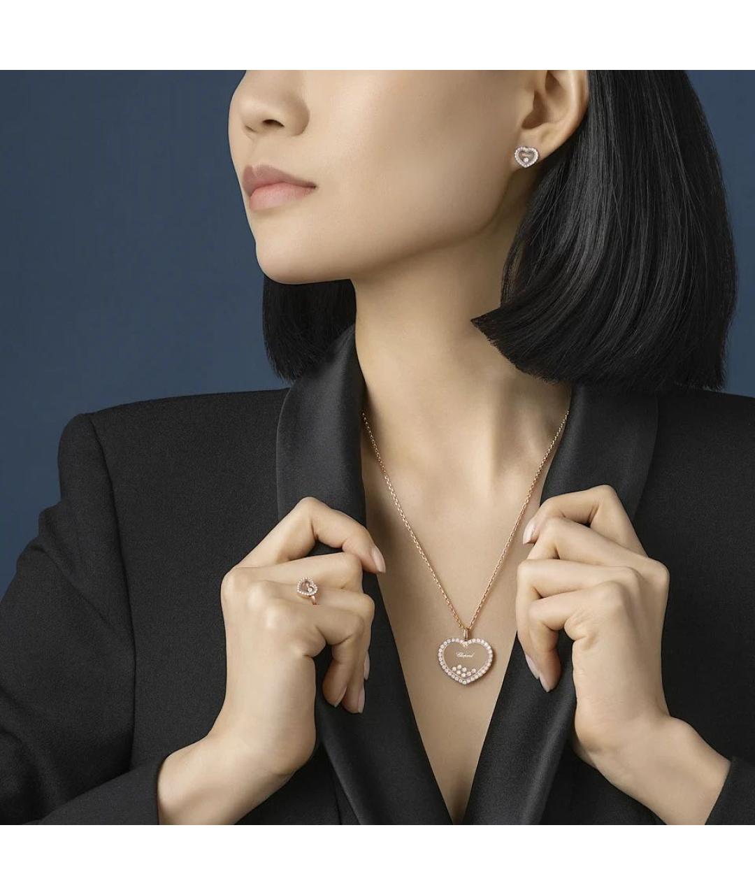 CHOPARD Золотые серьги из розового золота, фото 5