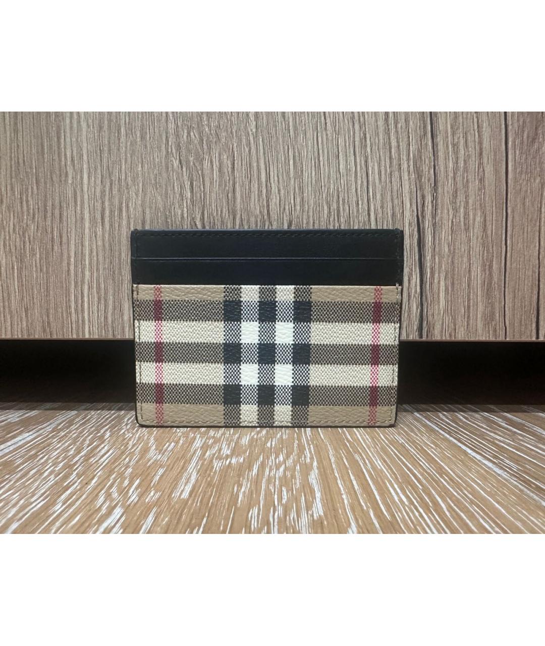 BURBERRY Бежевая визитница, фото 7