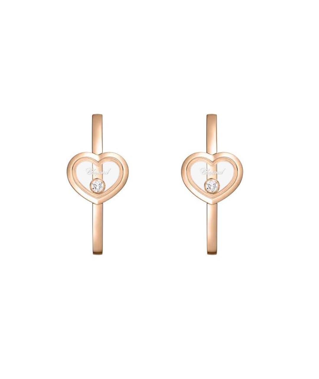 CHOPARD Золотые серьги из розового золота, фото 3