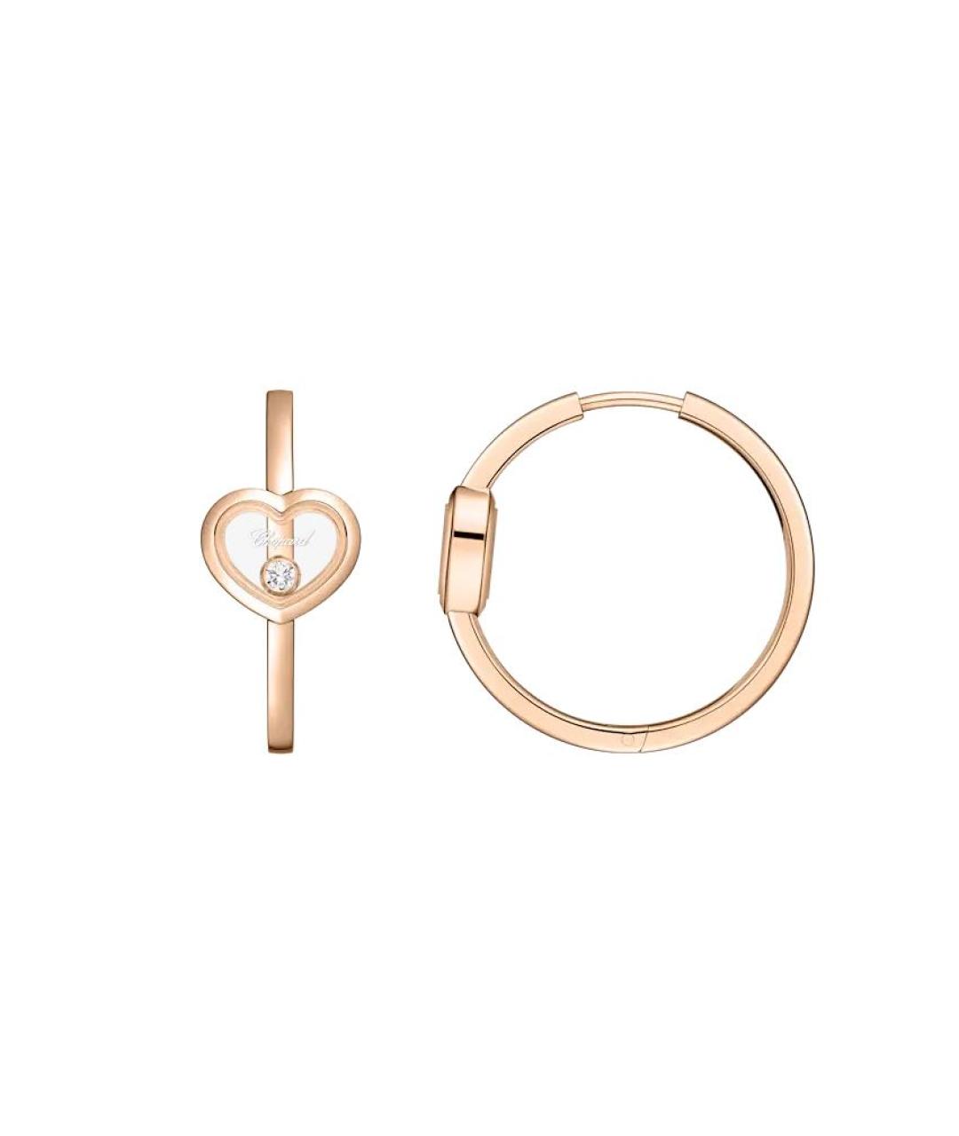 CHOPARD Золотые серьги из розового золота, фото 2