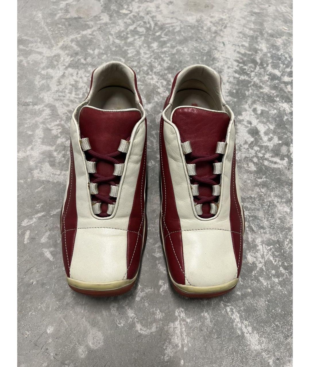 PRADA Мульти кожаные кеды, фото 3