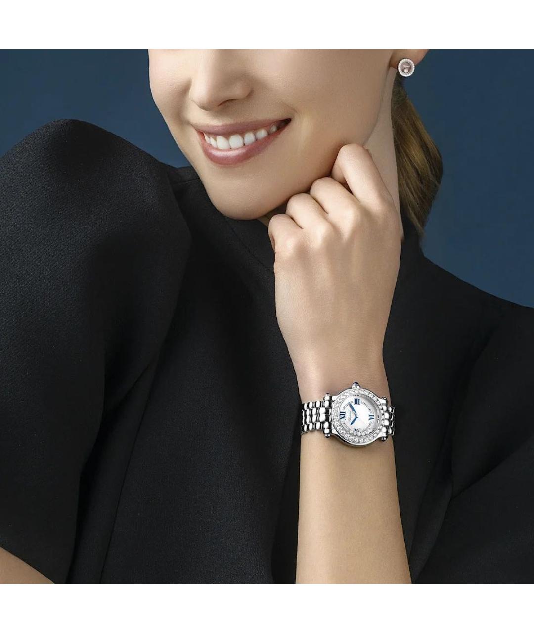CHOPARD Серебряные серьги из белого золота, фото 5