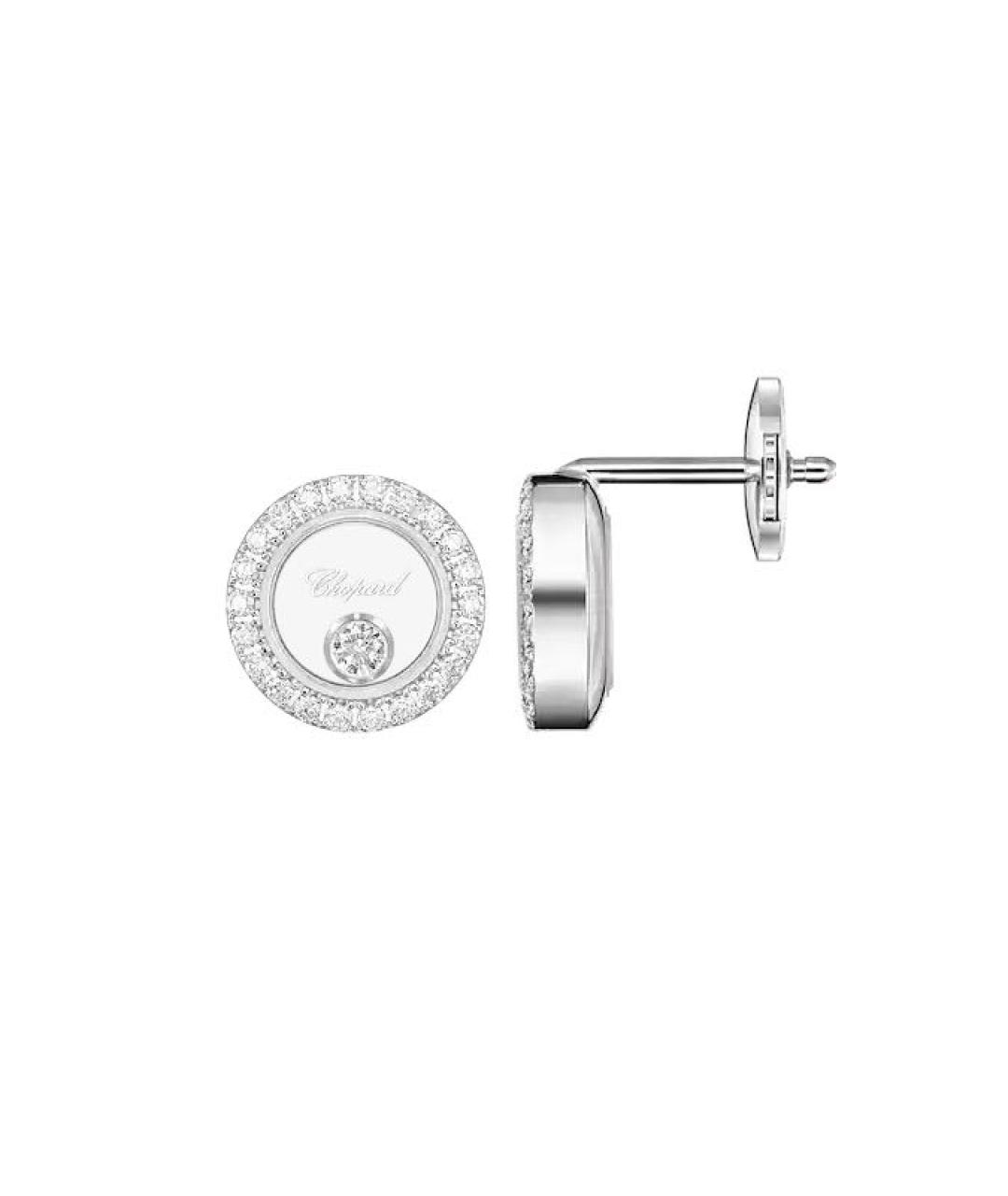 CHOPARD Серебряные серьги из белого золота, фото 2