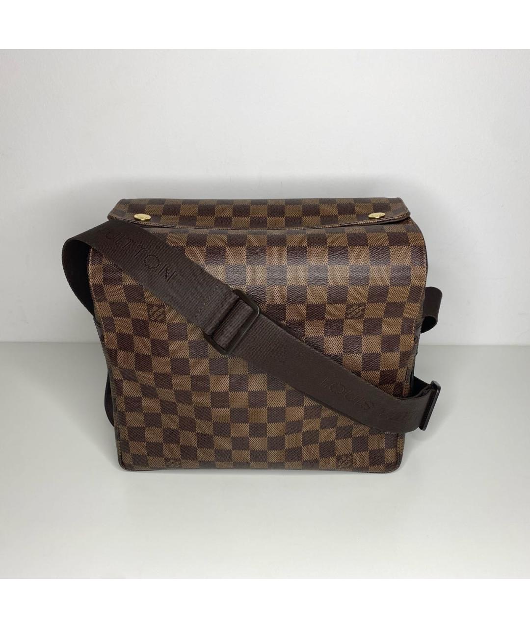 LOUIS VUITTON Коричневая сумка на плечо из канвы, фото 9
