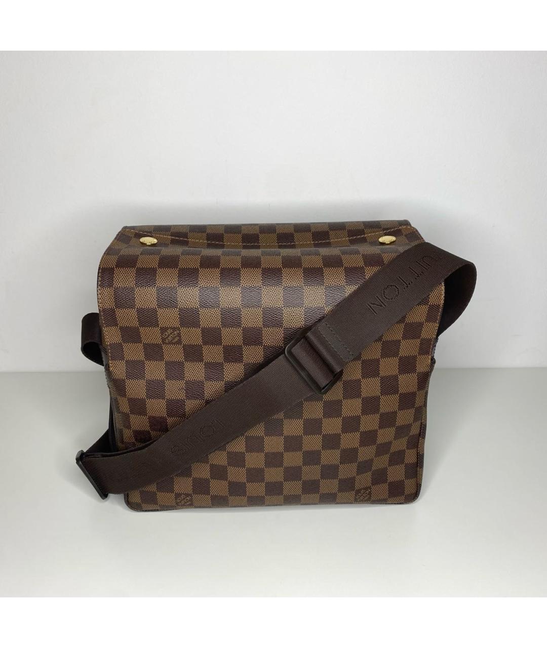 LOUIS VUITTON Коричневая сумка на плечо из канвы, фото 2
