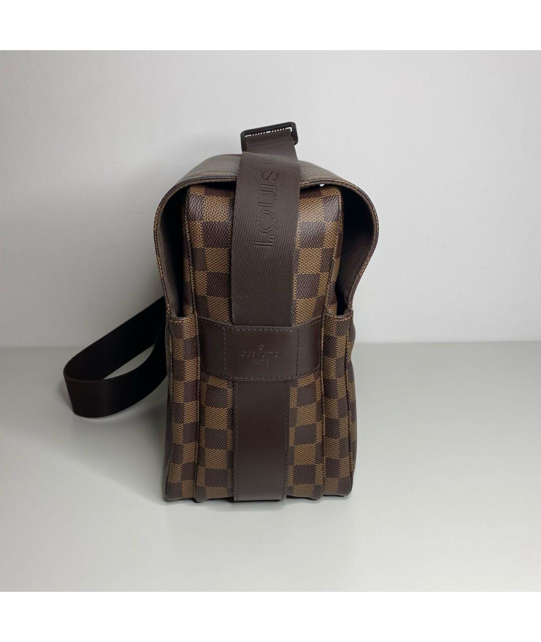 LOUIS VUITTON Коричневая сумка на плечо из канвы, фото 4