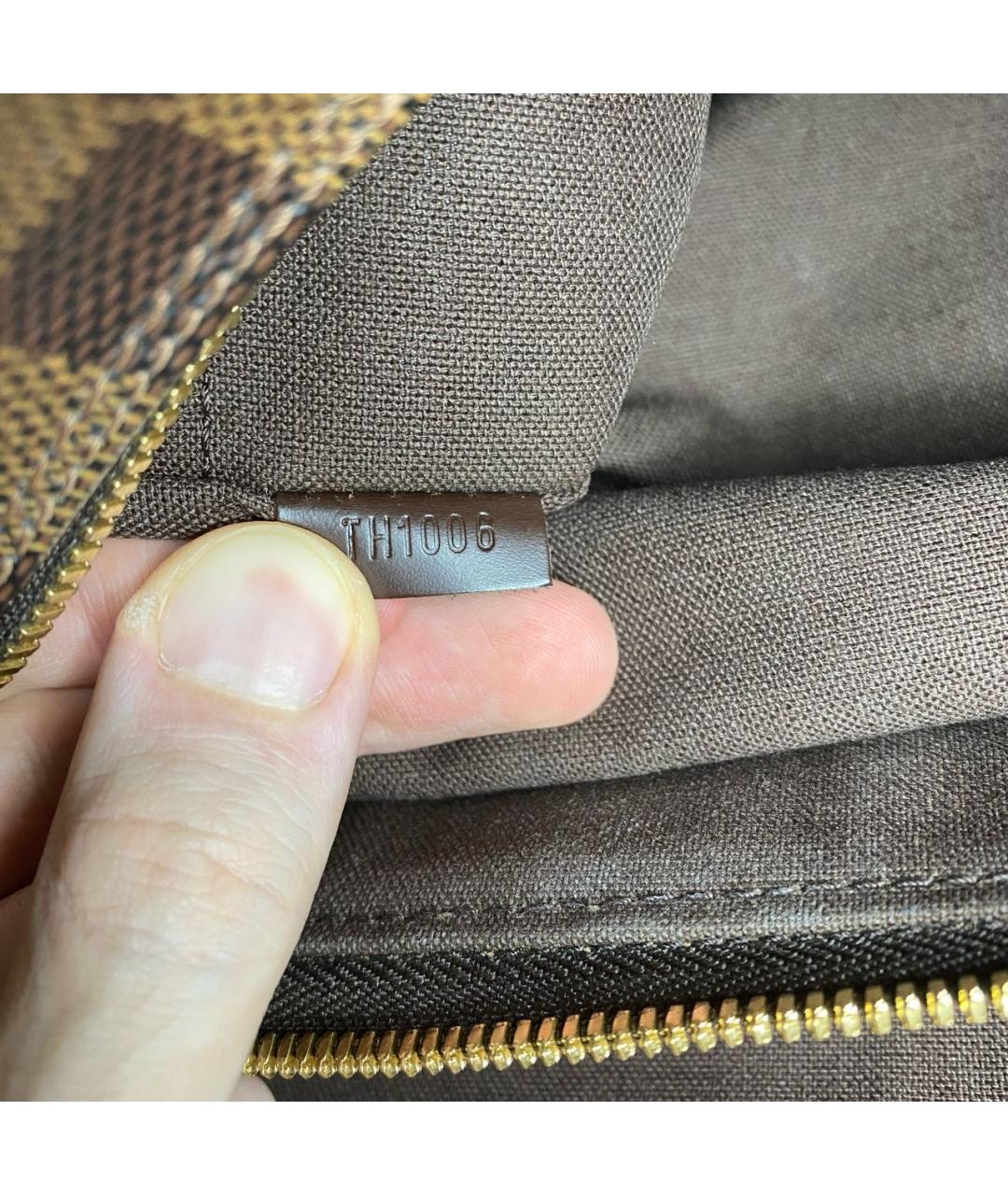 LOUIS VUITTON Коричневая сумка на плечо из канвы, фото 8